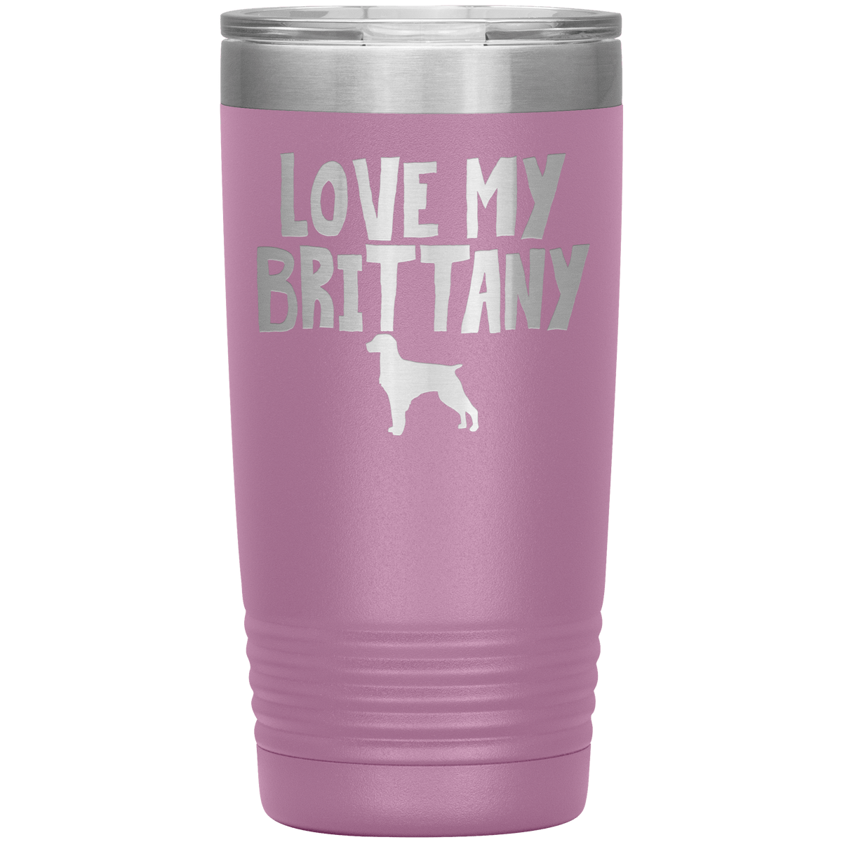 Love My Brittany 20 Oz Vacuum Tumbler Tumblers Light Purple