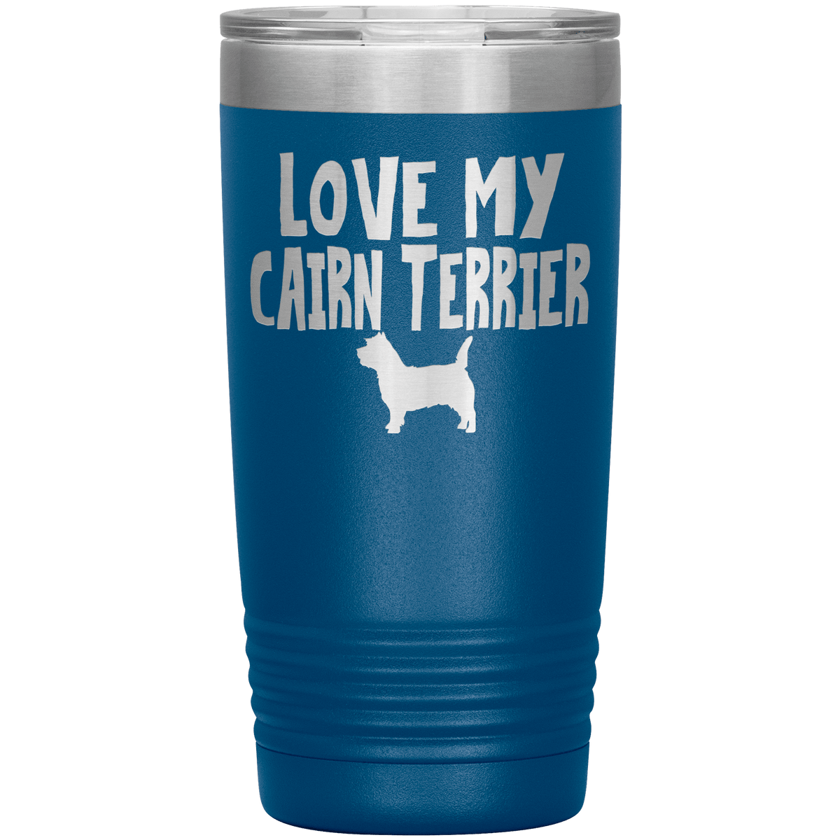 Love My Cairn Terrier 20 Oz Vacuum Tumbler Tumblers Blue