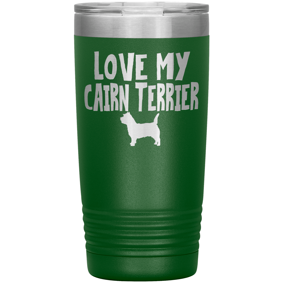 Love My Cairn Terrier 20 Oz Vacuum Tumbler Tumblers Green
