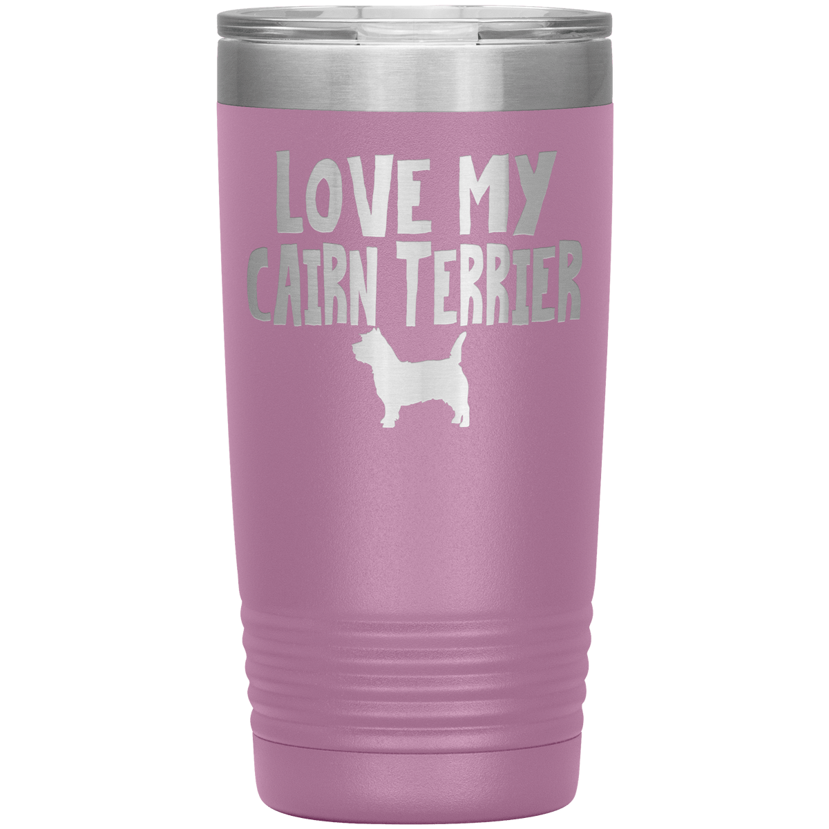 Love My Cairn Terrier 20 Oz Vacuum Tumbler Tumblers Light Purple
