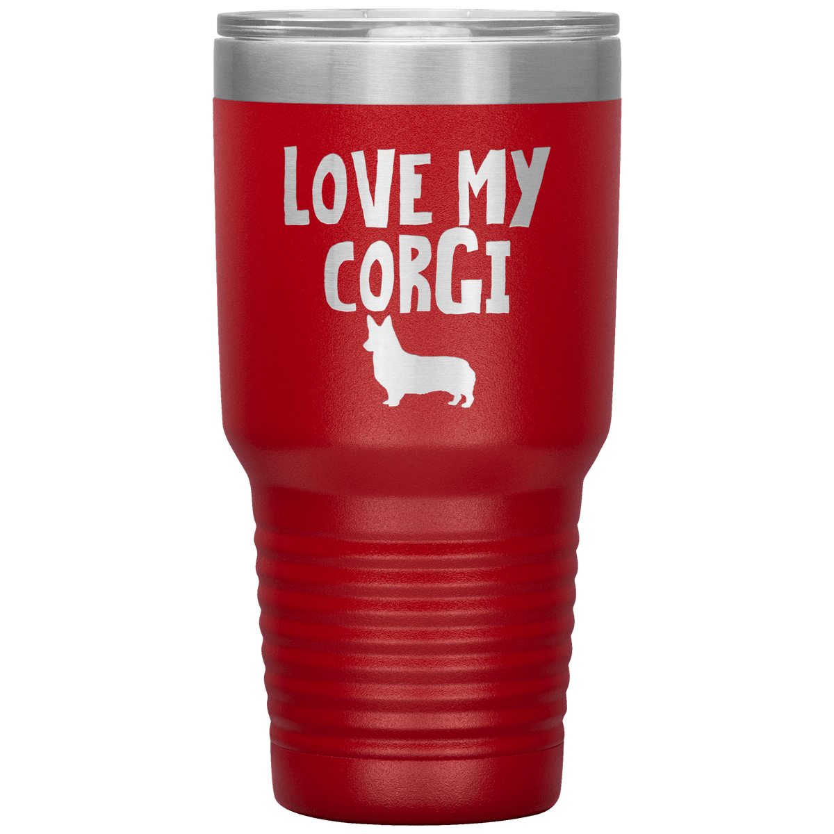 Love My Corgi 30 Oz Vacuum Tumbler Tumblers Red