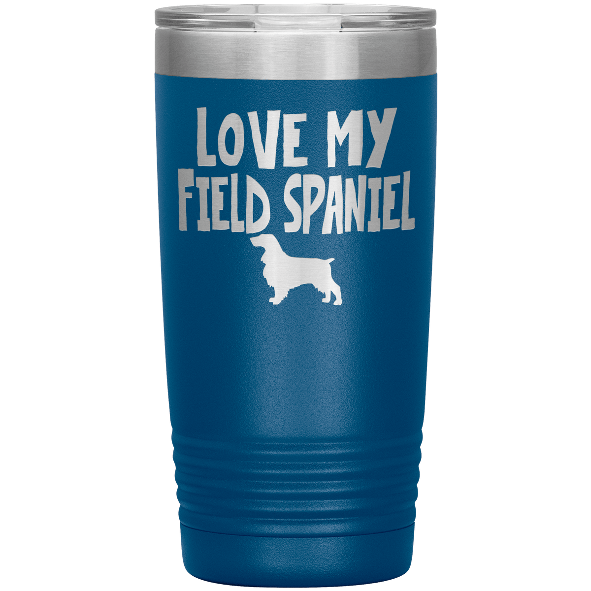 Love My Field Spaniel 20 Oz Vacuum Tumbler Tumblers Blue