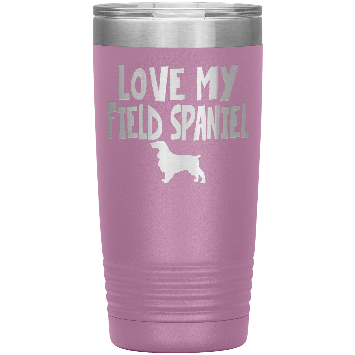 Love My Field Spaniel 20 Oz Vacuum Tumbler Tumblers Light Purple