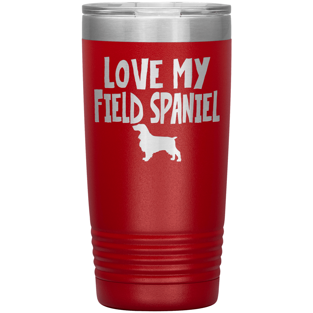 Love My Field Spaniel 20 Oz Vacuum Tumbler Tumblers Red
