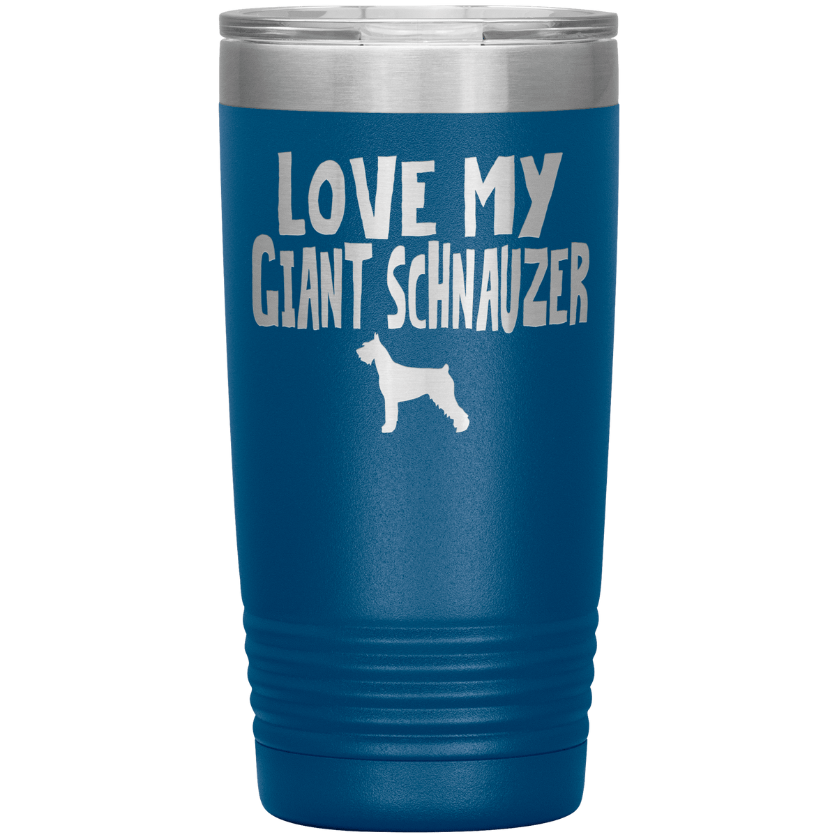 Love My Giant Schnauzer 20 Oz Vacuum Tumbler Tumblers Blue