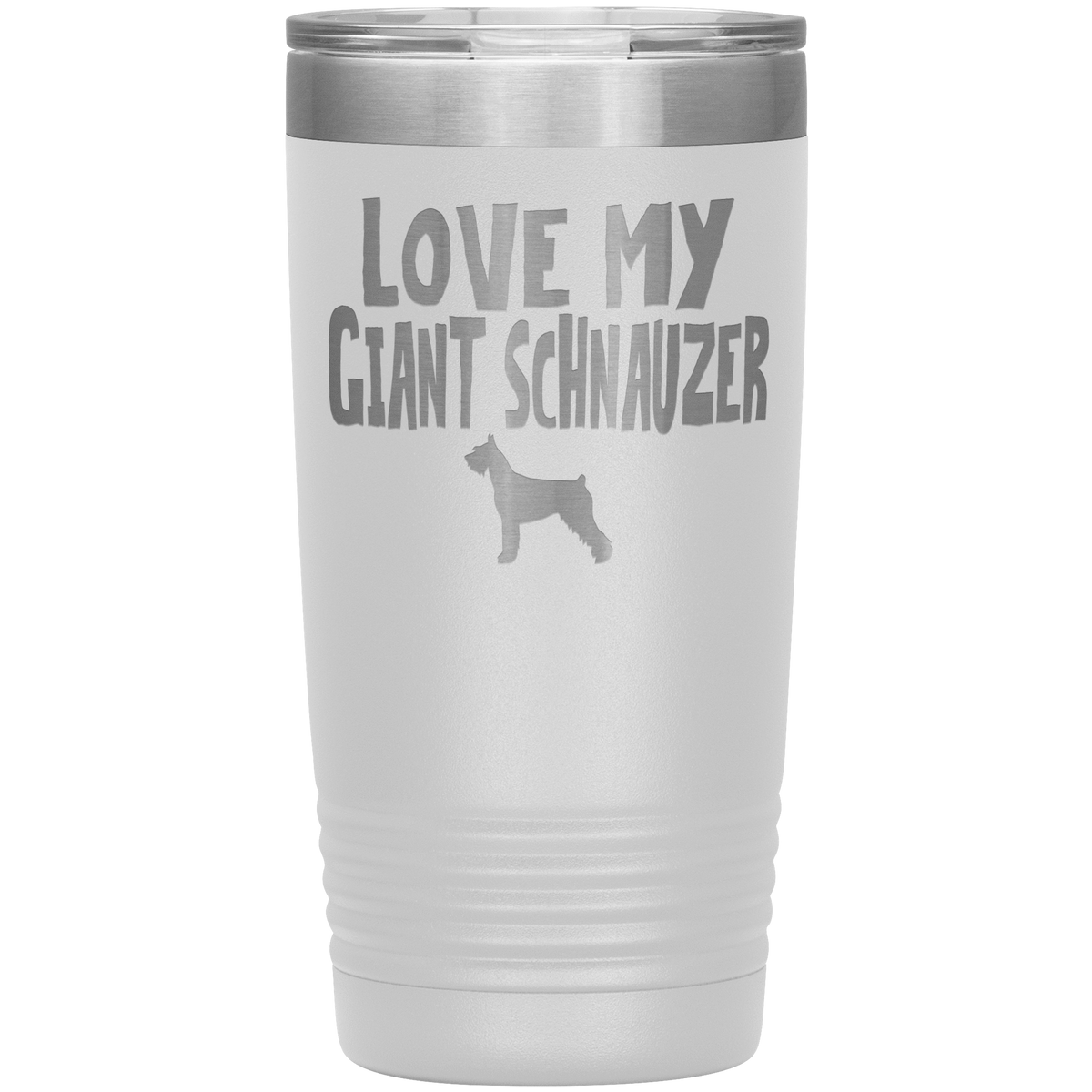 Love My Giant Schnauzer 20 Oz Vacuum Tumbler Tumblers White
