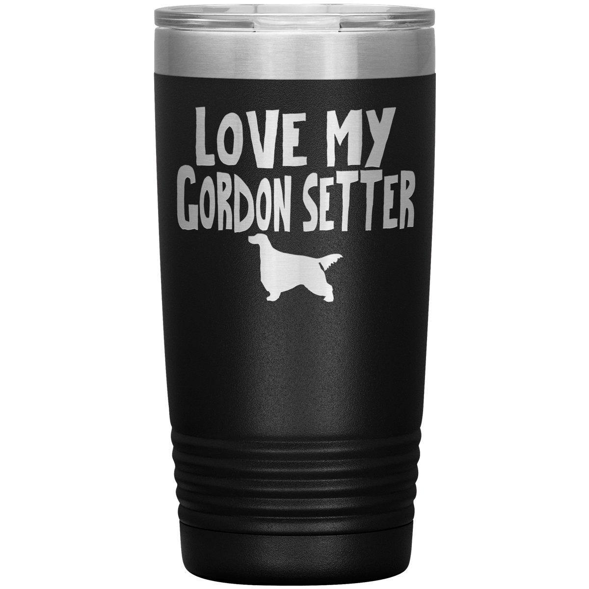 Love My Gordon Setter 20 Oz Vacuum Tumbler Tumblers Black