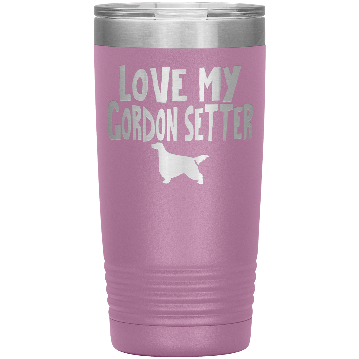 Love My Gordon Setter 20 Oz Vacuum Tumbler Tumblers Light Purple