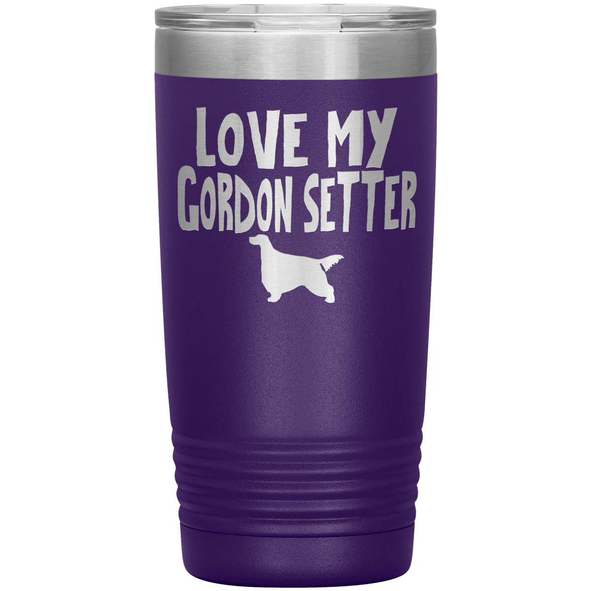 Love My Gordon Setter 20 Oz Vacuum Tumbler Tumblers Purple