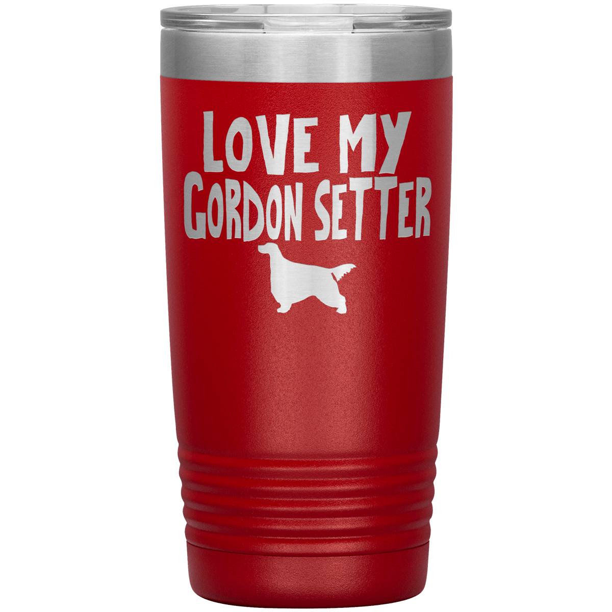 Love My Gordon Setter 20 Oz Vacuum Tumbler Tumblers Red