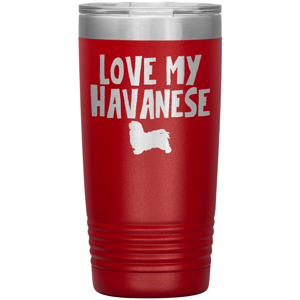 Love My Havanese 20 Oz Vacuum Tumbler Tumblers Red