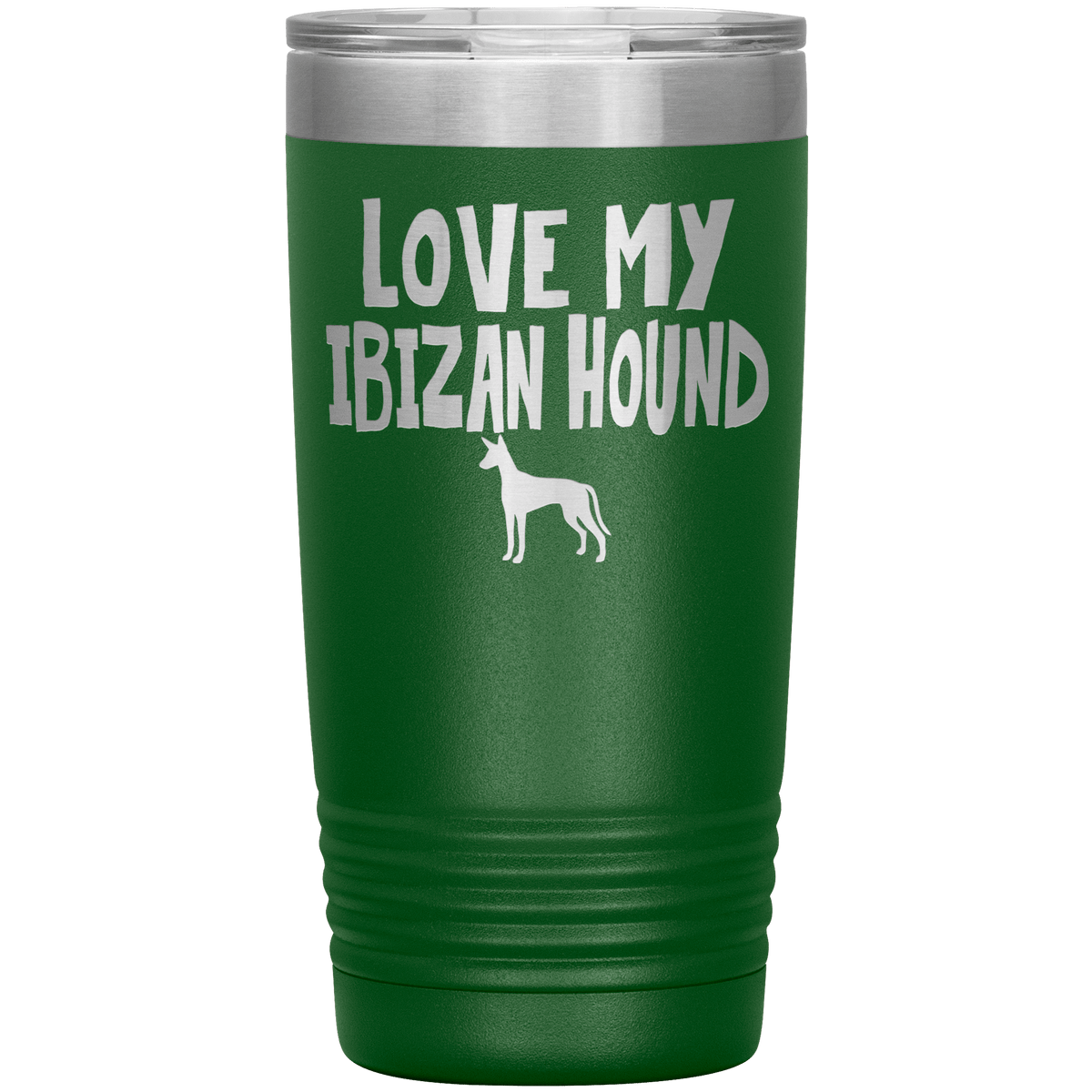 Love My Ibizan Hound 20 Oz Vacuum Tumbler Tumblers Green