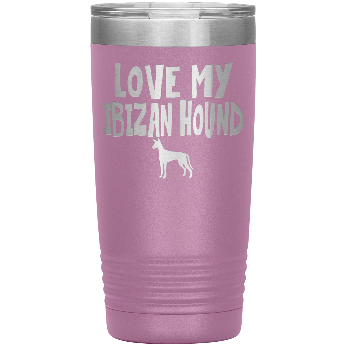 Love My Ibizan Hound 20 Oz Vacuum Tumbler Tumblers Light Purple