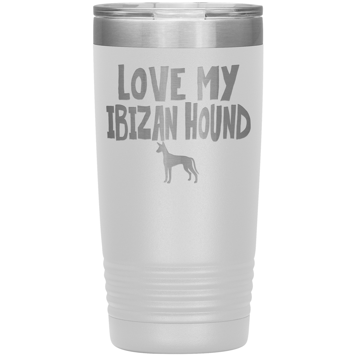 Love My Ibizan Hound 20 Oz Vacuum Tumbler Tumblers White