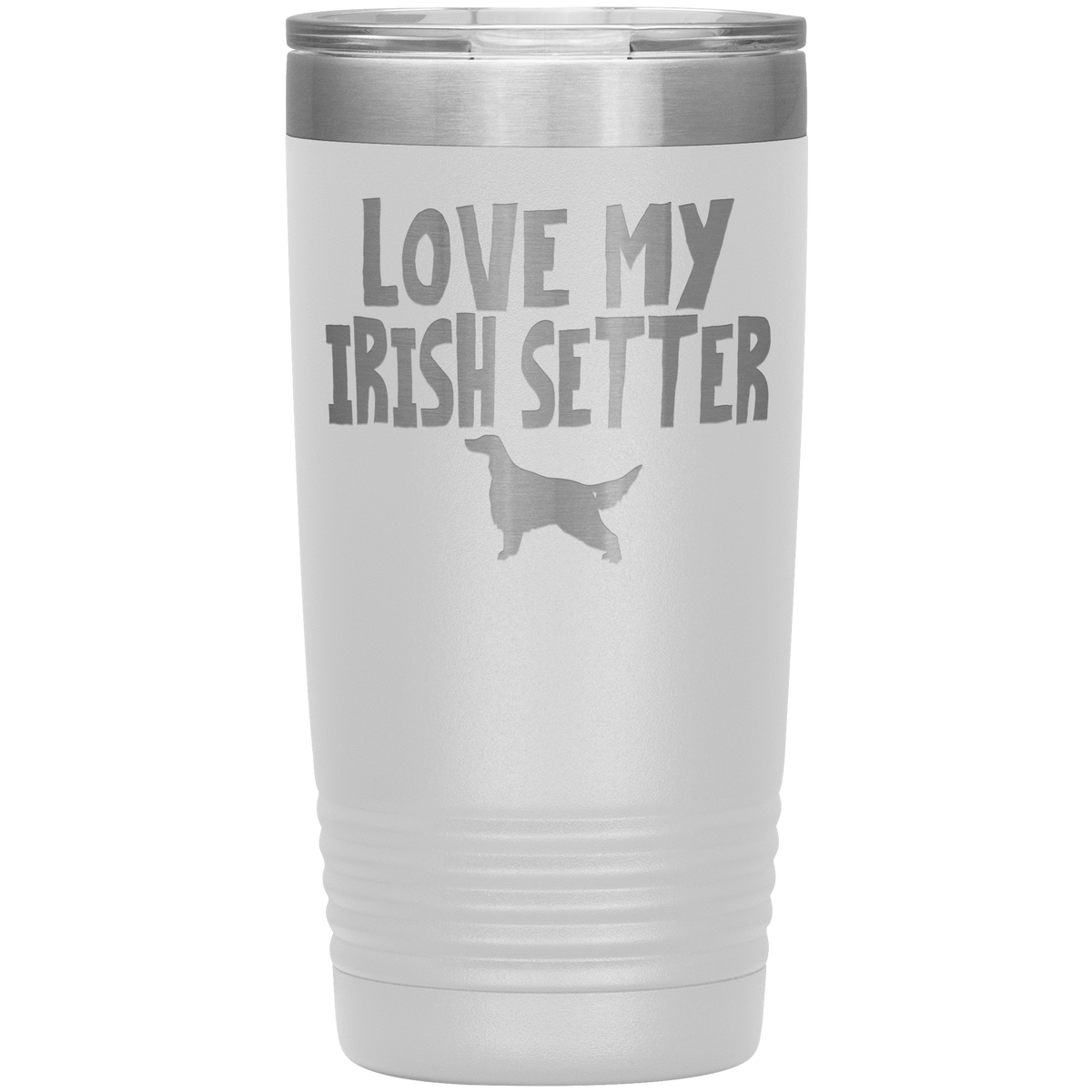 Love My Irish Setter 20 Oz Vacuum Tumbler Tumblers White