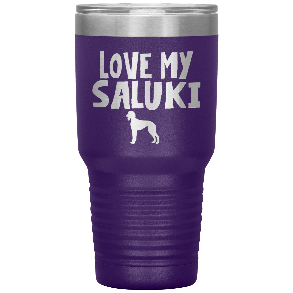 Love My Saluki 30 Oz Vacuum Tumbler Tumblers Purple