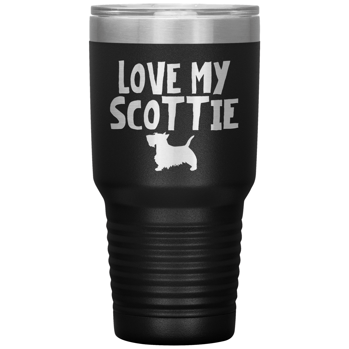 Love My Scottie 30 Oz Vacuum Tumbler Tumblers Black