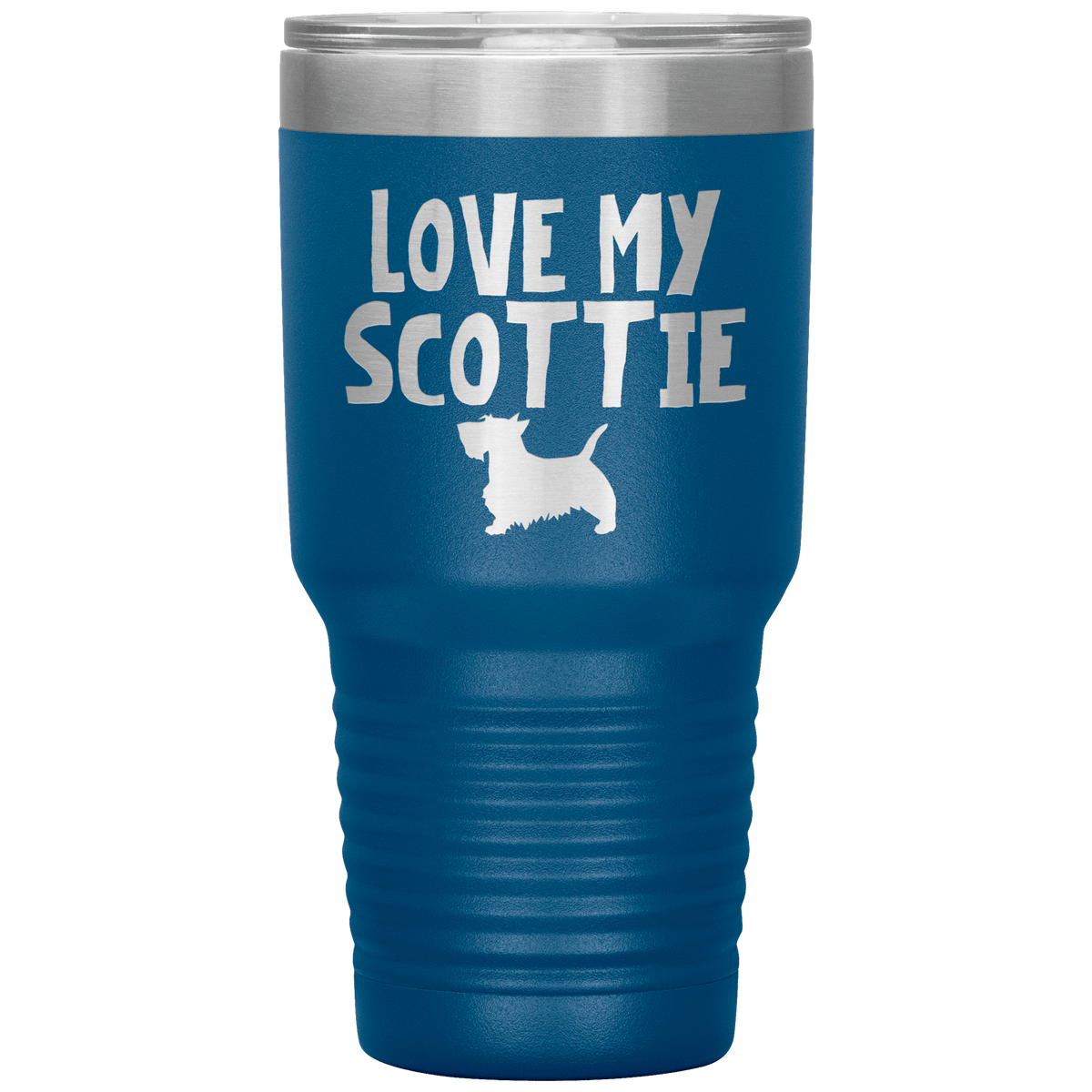 Love My Scottie 30 Oz Vacuum Tumbler Tumblers Blue
