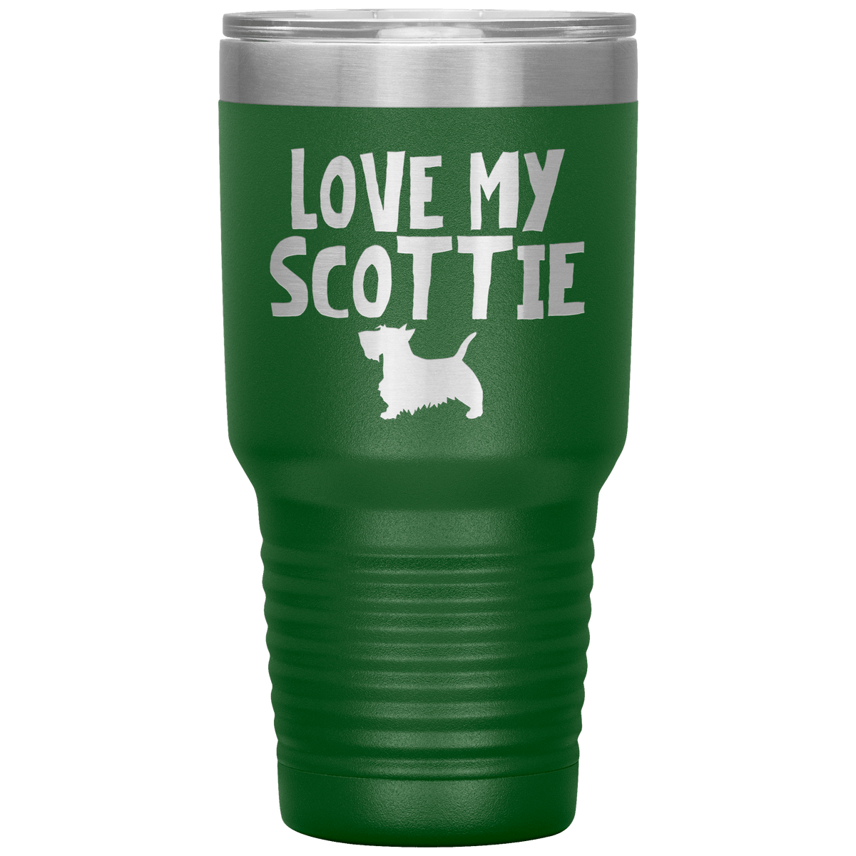 Love My Scottie 30 Oz Vacuum Tumbler Tumblers Green