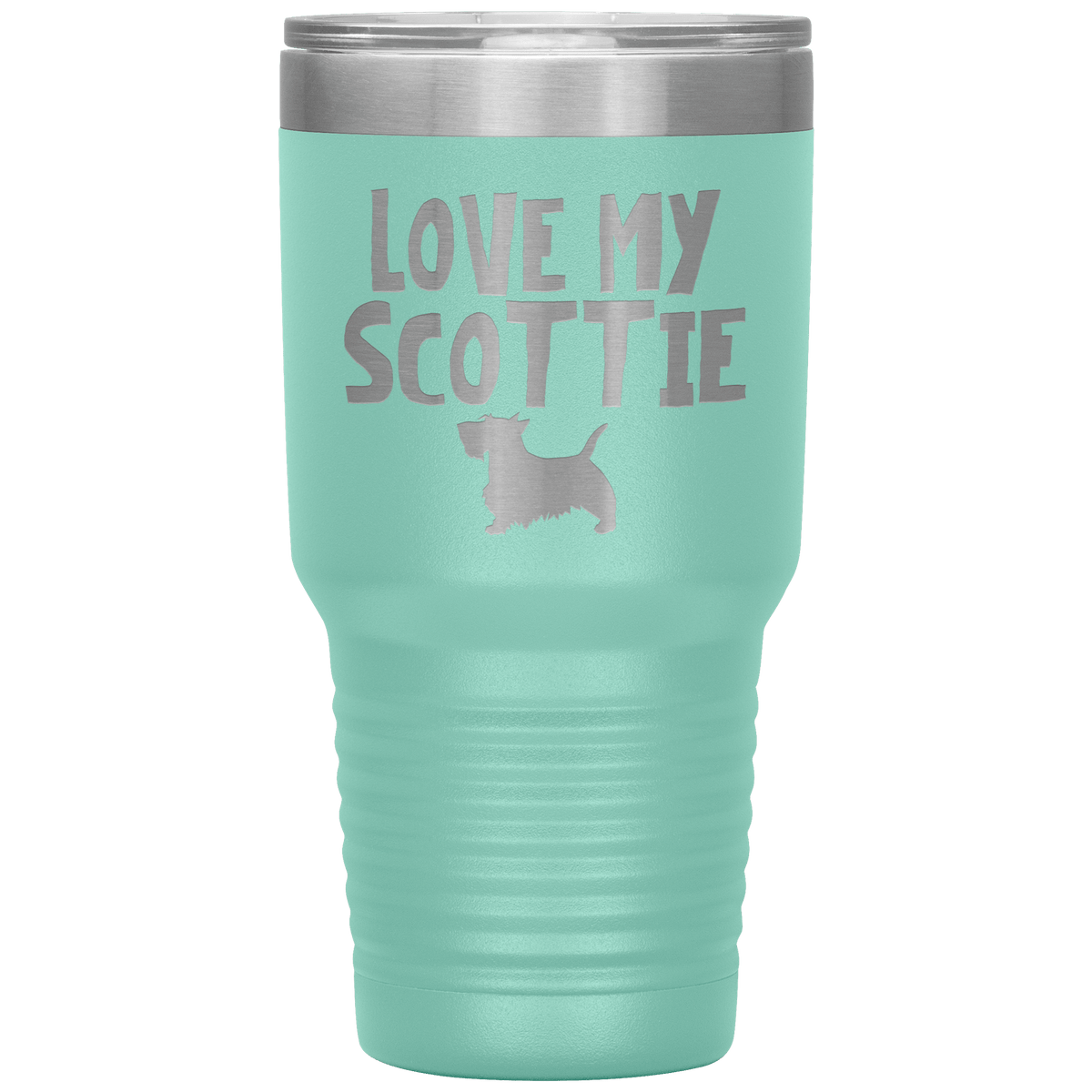 Love My Scottie 30 Oz Vacuum Tumbler Tumblers Teal