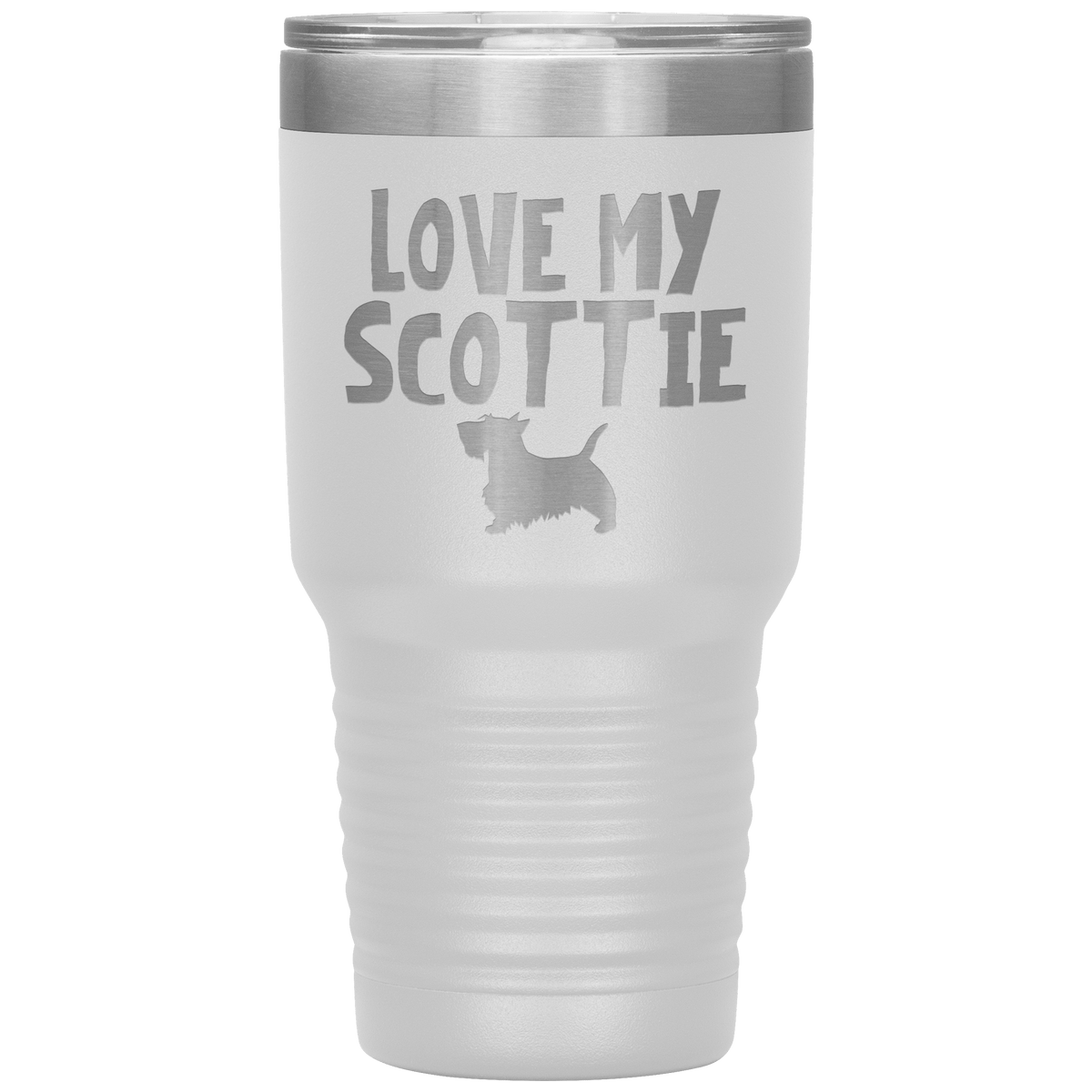Love My Scottie 30 Oz Vacuum Tumbler Tumblers White