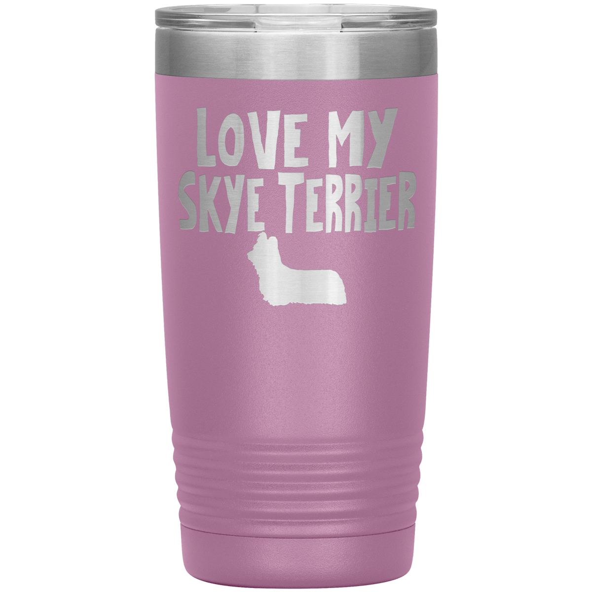 Love My Skye Terrier 20 Oz Vacuum Tumbler Tumblers Light Purple