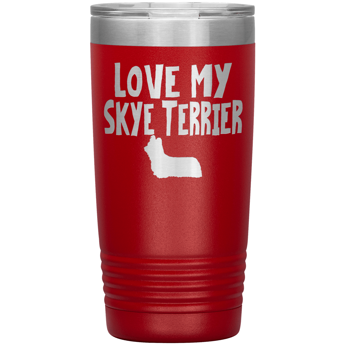 Love My Skye Terrier 20 Oz Vacuum Tumbler Tumblers Red