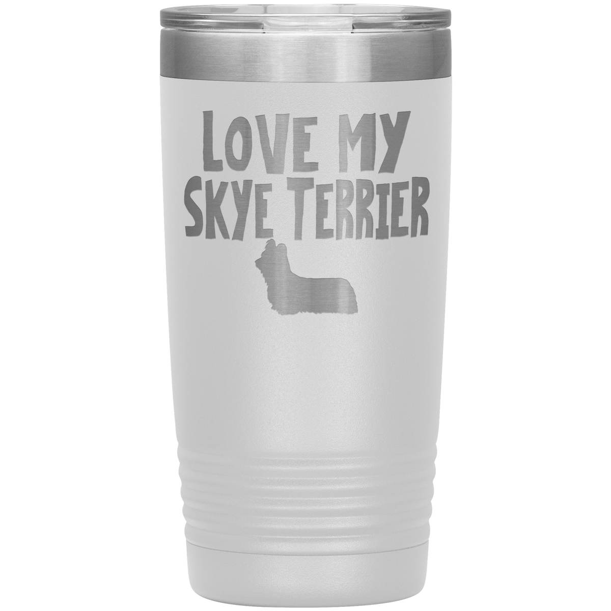 Love My Skye Terrier 20 Oz Vacuum Tumbler Tumblers White