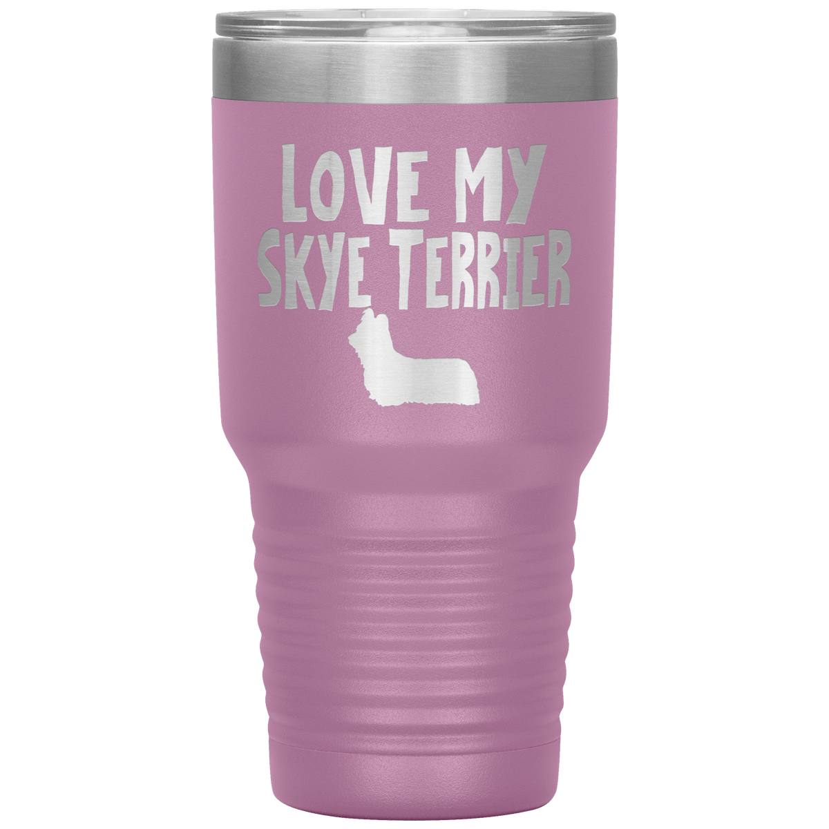 Love My Skye Terrier 30 Oz Vacuum Tumbler Tumblers Light Purple