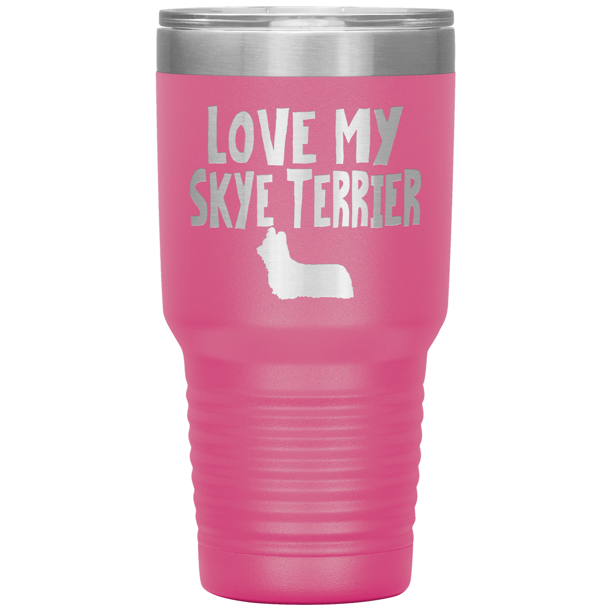 Love My Skye Terrier 30 Oz Vacuum Tumbler Tumblers Pink