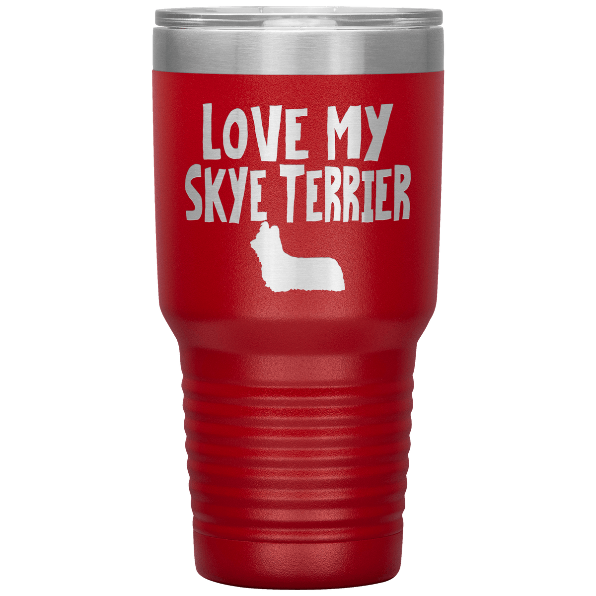 Love My Skye Terrier 30 Oz Vacuum Tumbler Tumblers Red
