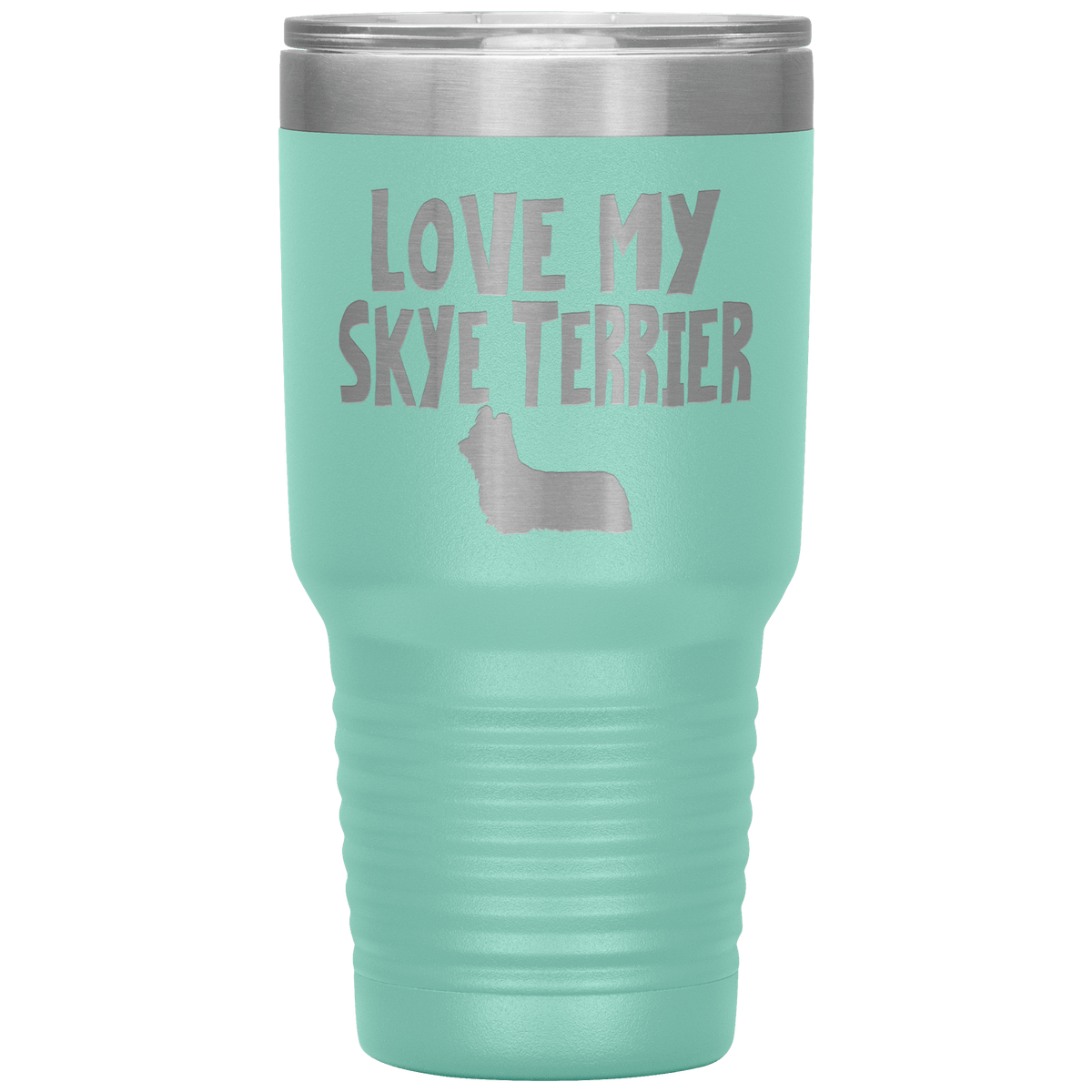 Love My Skye Terrier 30 Oz Vacuum Tumbler Tumblers Teal