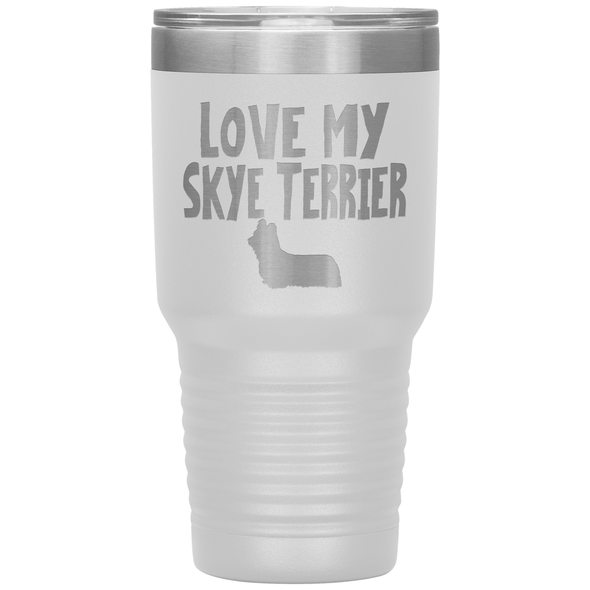 Love My Skye Terrier 30 Oz Vacuum Tumbler Tumblers White