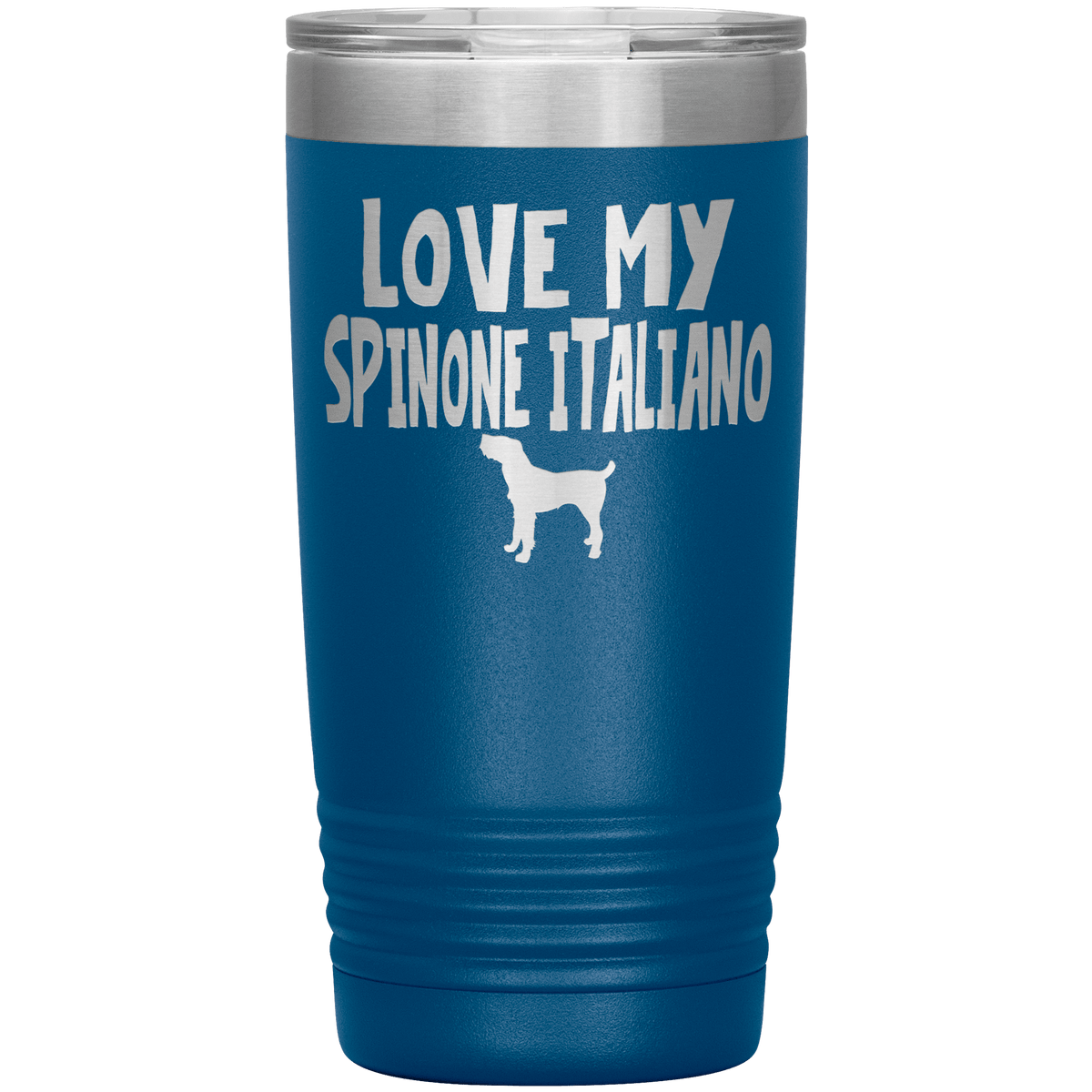 Love My Spinone Italiano 20 Oz Vacuum Tumbler Tumblers Blue