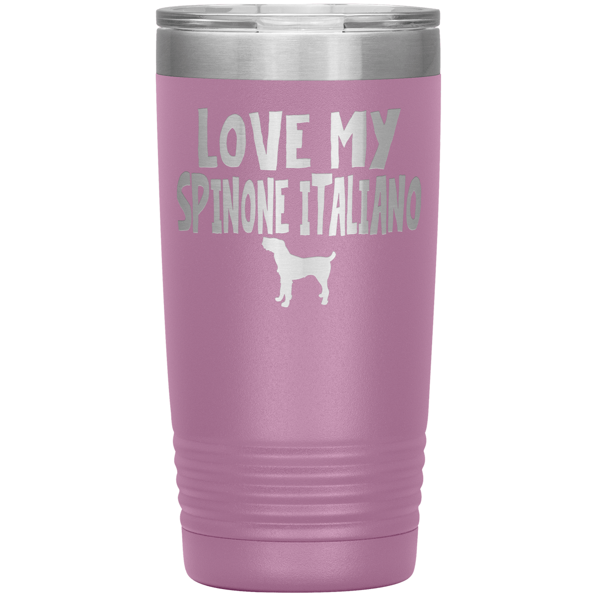 Love My Spinone Italiano 20 Oz Vacuum Tumbler Tumblers Light Purple