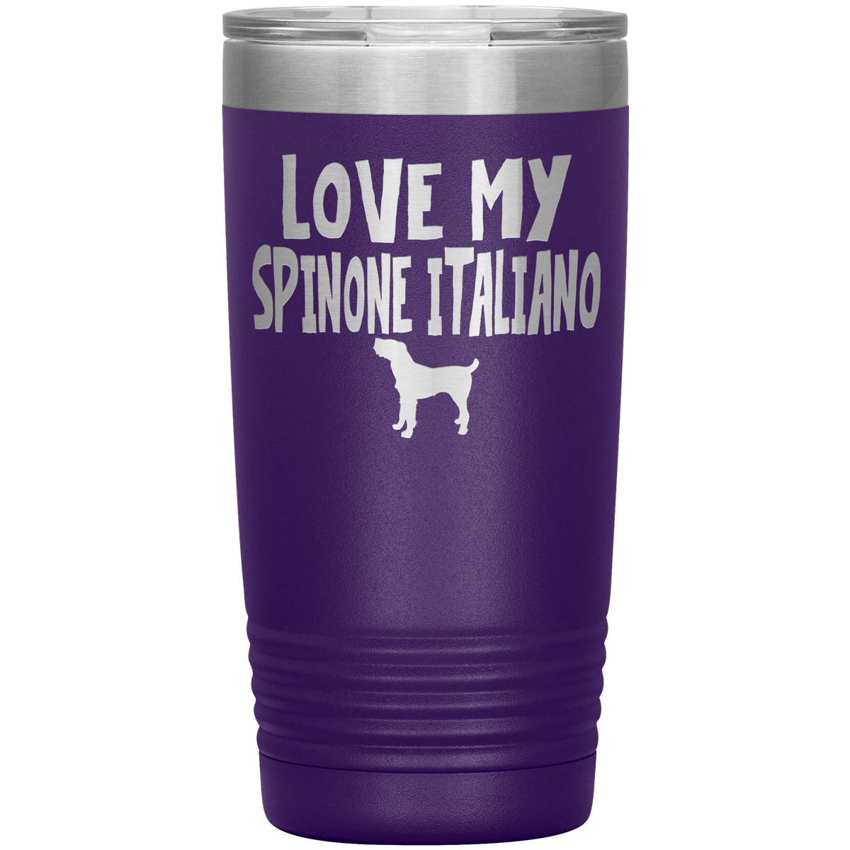 Love My Spinone Italiano 20 Oz Vacuum Tumbler Tumblers Purple