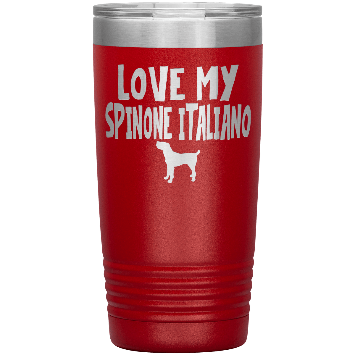 Love My Spinone Italiano 20 Oz Vacuum Tumbler Tumblers Red