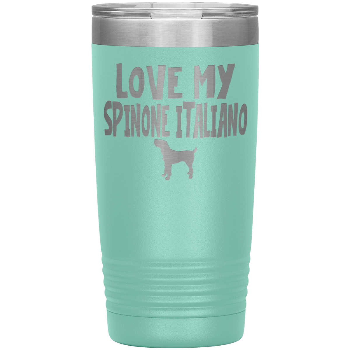 Love My Spinone Italiano 20 Oz Vacuum Tumbler Tumblers Teal