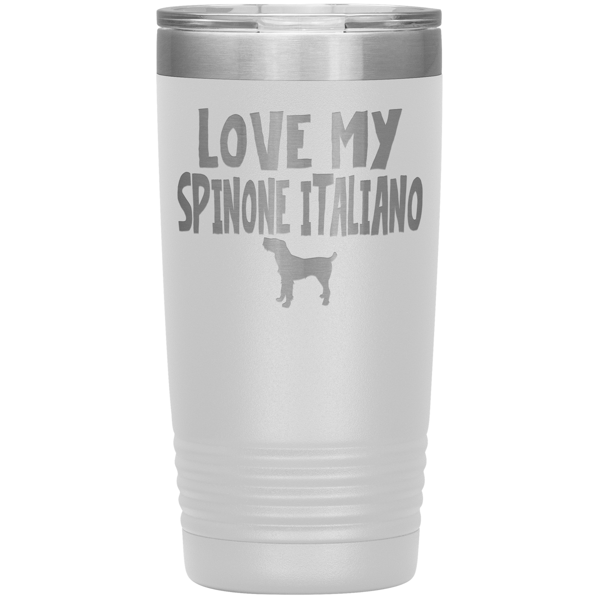 Love My Spinone Italiano 20 Oz Vacuum Tumbler Tumblers White