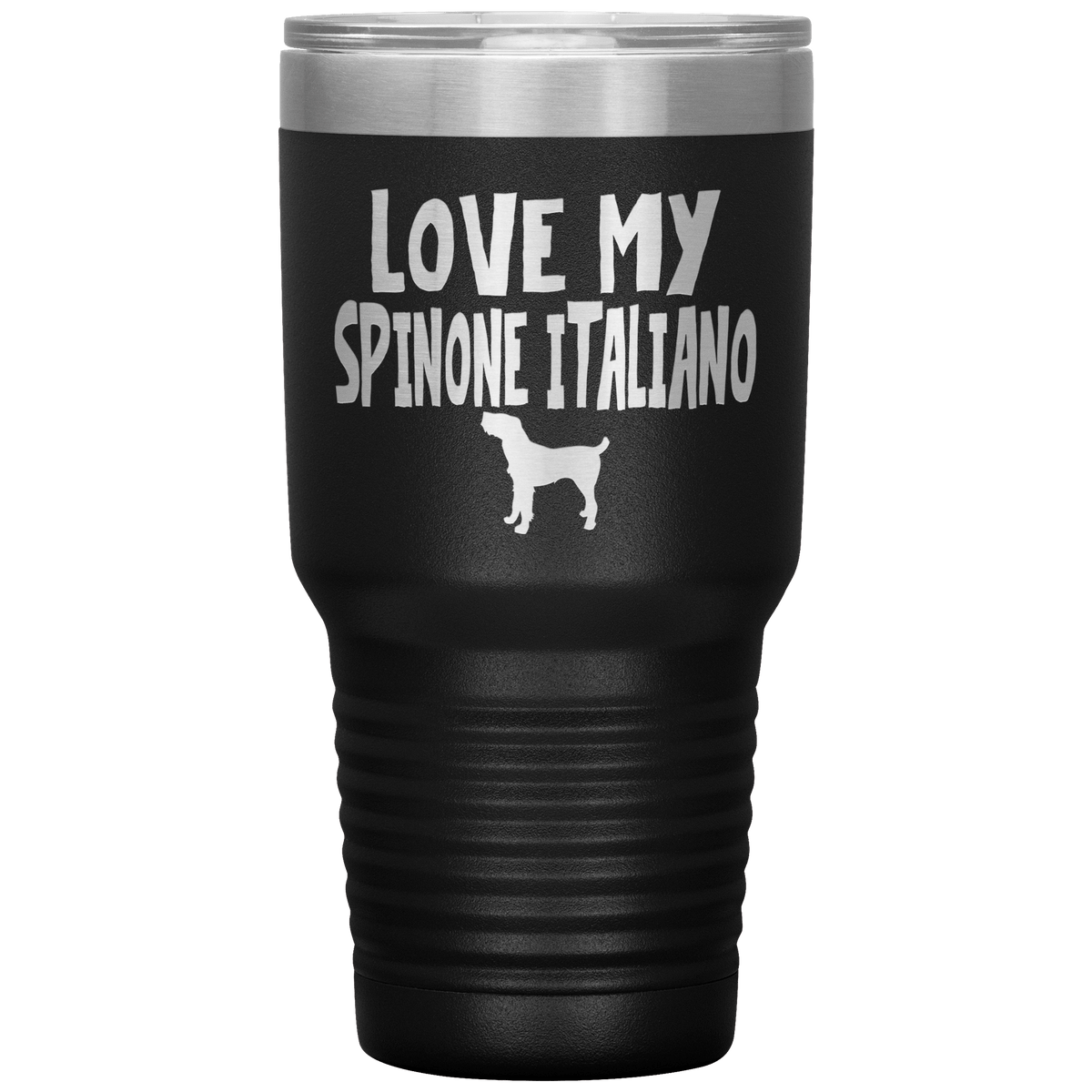 Love My Spinone Italiano 30 Oz Vacuum Tumbler Tumblers Black