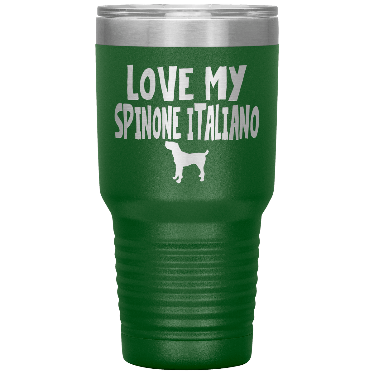 Love My Spinone Italiano 30 Oz Vacuum Tumbler Tumblers Green