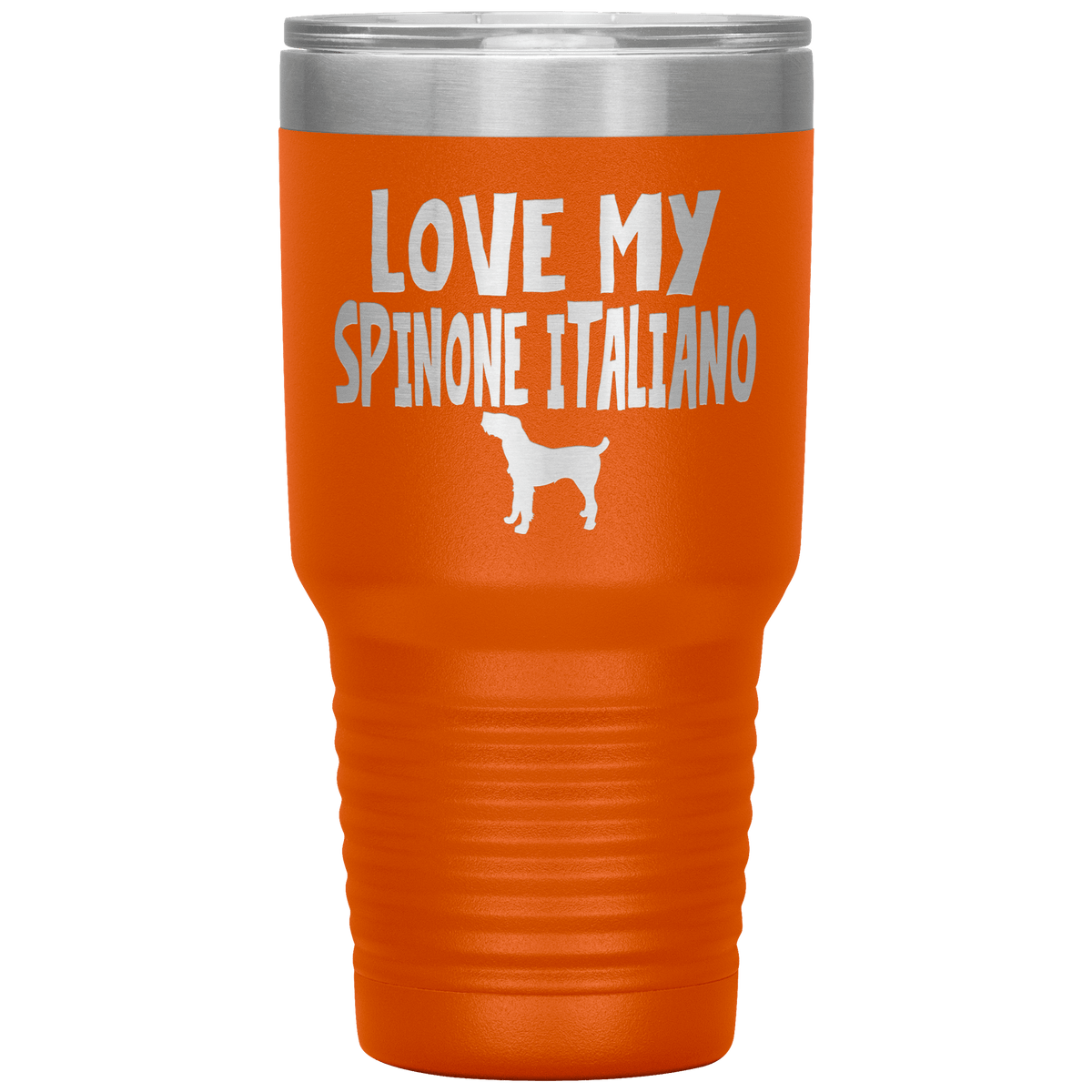 Love My Spinone Italiano 30 Oz Vacuum Tumbler Tumblers Orange