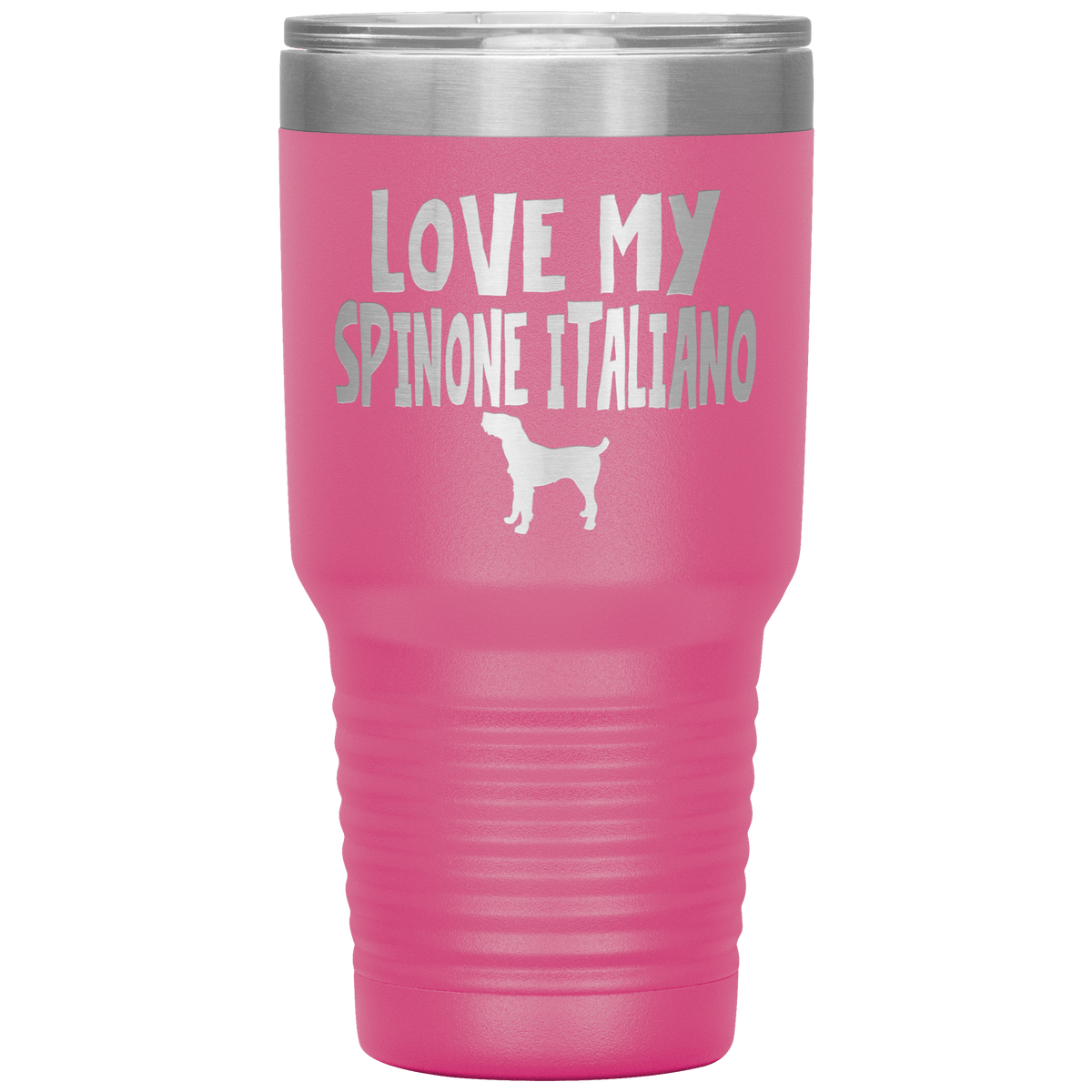 Love My Spinone Italiano 30 Oz Vacuum Tumbler Tumblers Pink