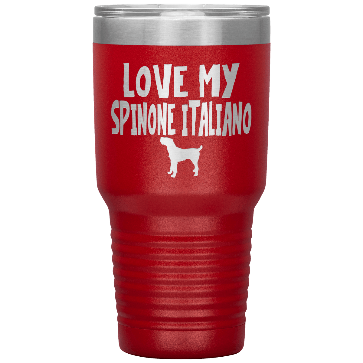 Love My Spinone Italiano 30 Oz Vacuum Tumbler Tumblers Red