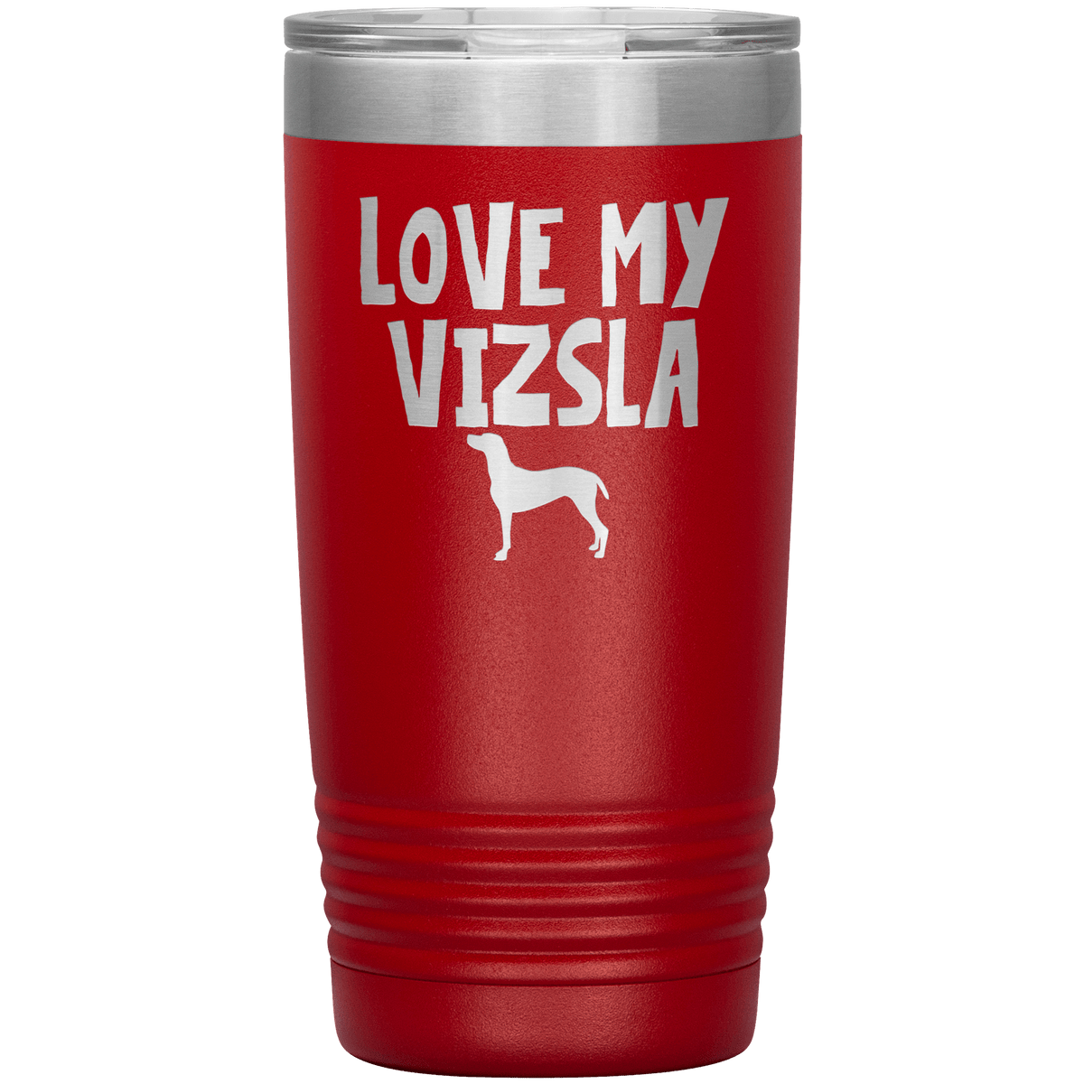 Love My Vizsla 20 Oz Vacuum Tumbler Tumblers Red