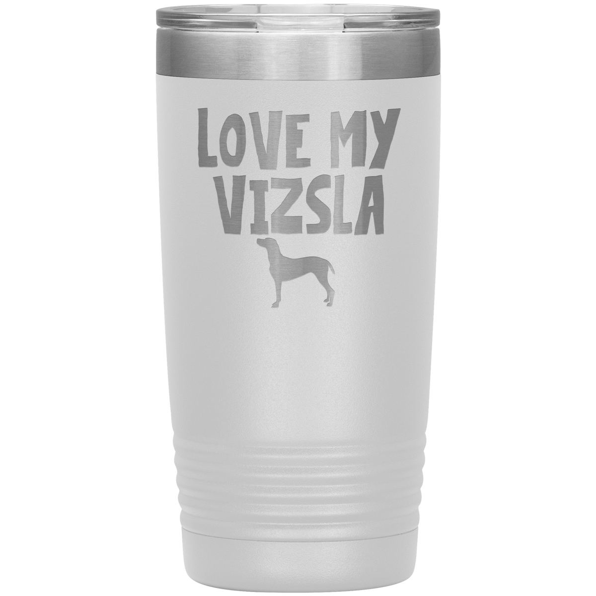 Love My Vizsla 20 Oz Vacuum Tumbler Tumblers White