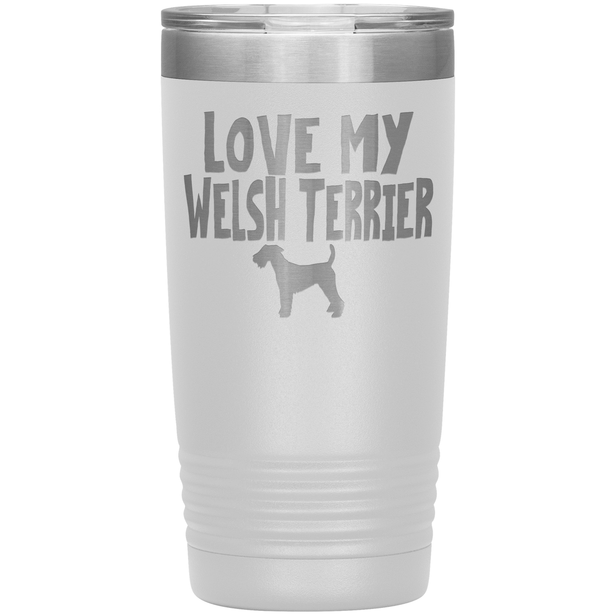 Love My Welsh Terrier 20 Oz Vacuum Tumbler Tumblers White