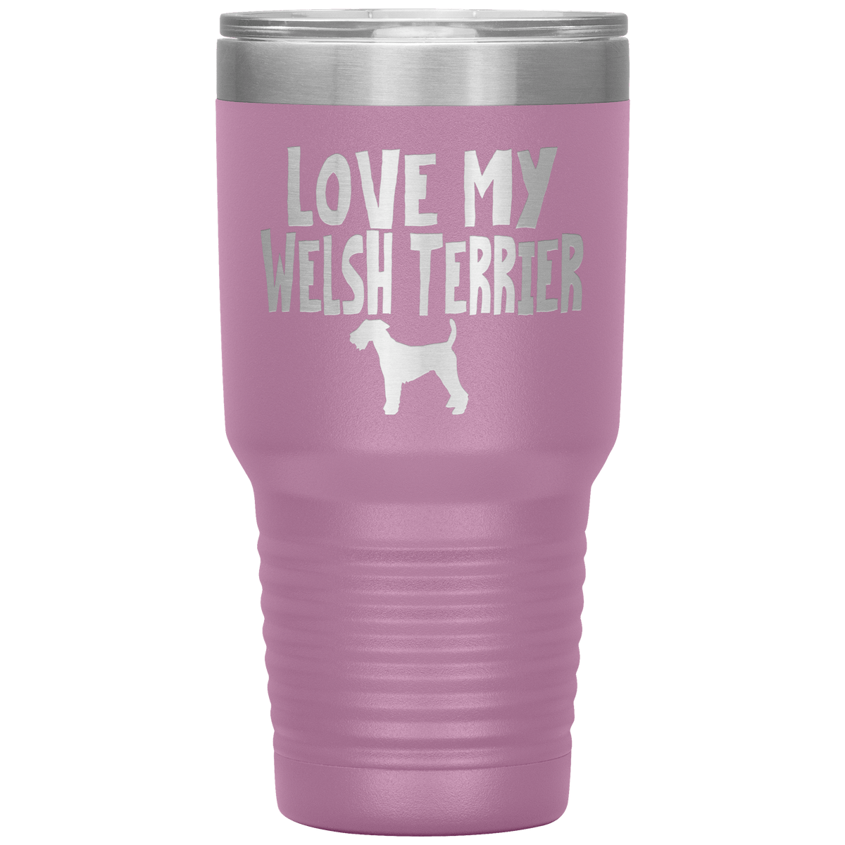 Love My Welsh Terrier 30 Oz Vacuum Tumbler Tumblers Light Purple