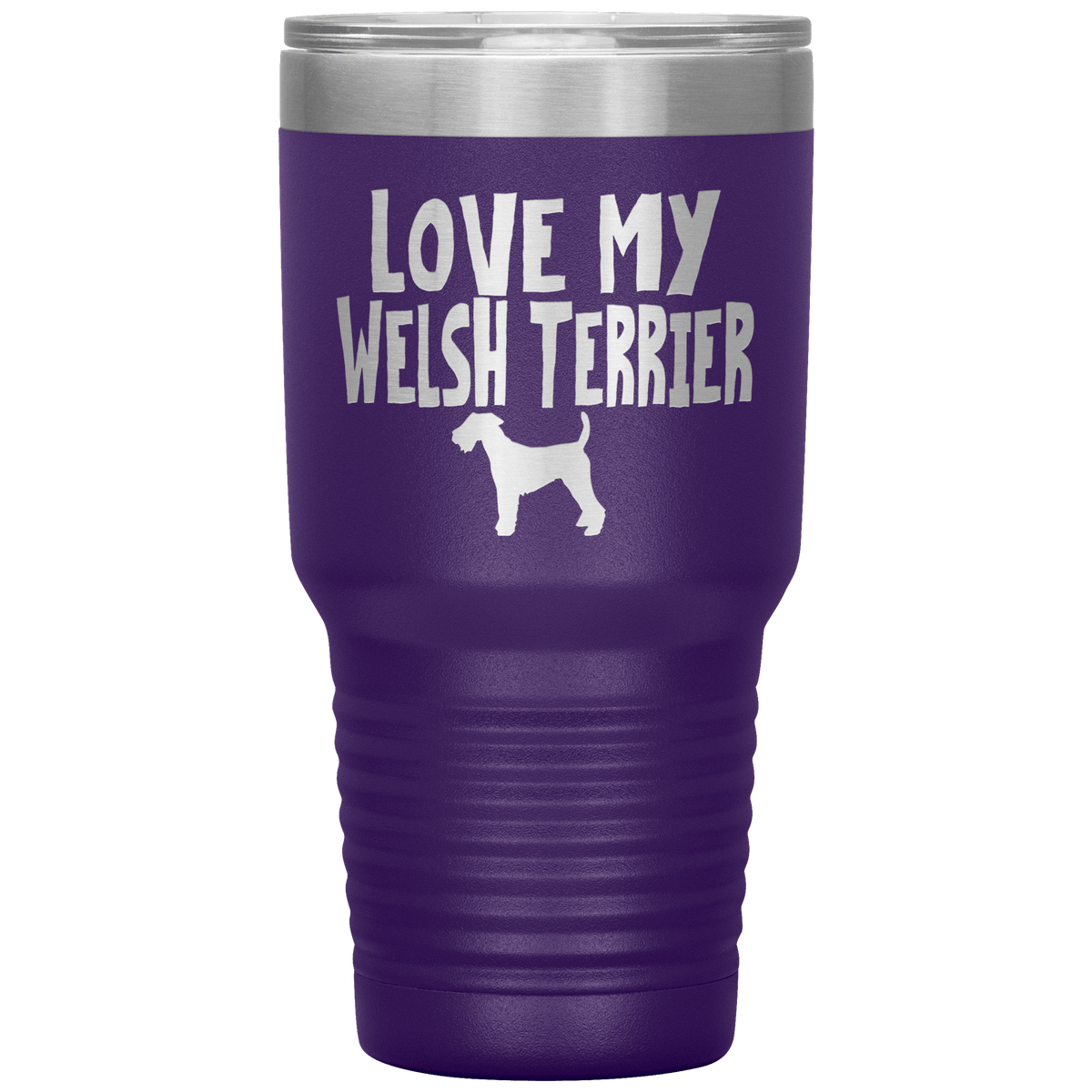 Love My Welsh Terrier 30 Oz Vacuum Tumbler Tumblers Purple