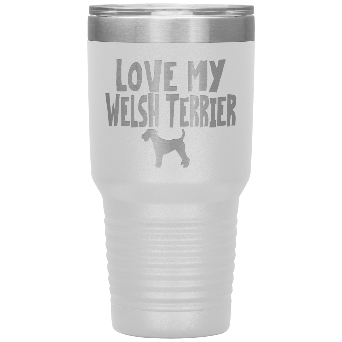 Love My Welsh Terrier 30 Oz Vacuum Tumbler Tumblers White